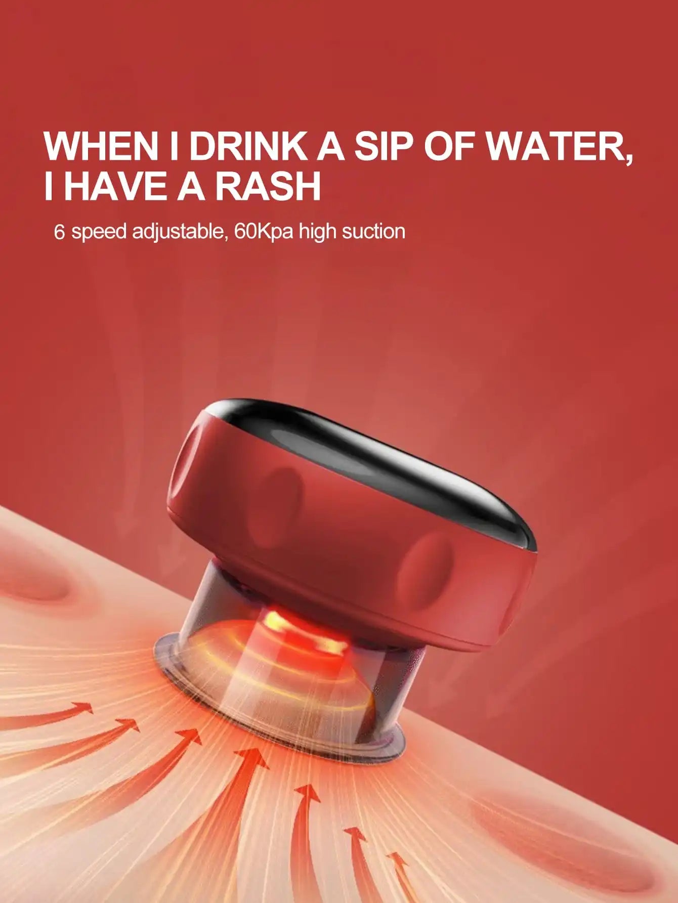 Kindred Lift Smart Cupping Massager — Heat, Suction & Red Light Therapy