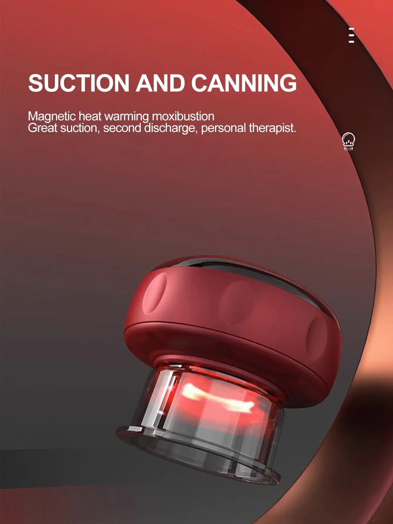 Kindred Lift Smart Cupping Massager — Heat, Suction & Red Light Therapy