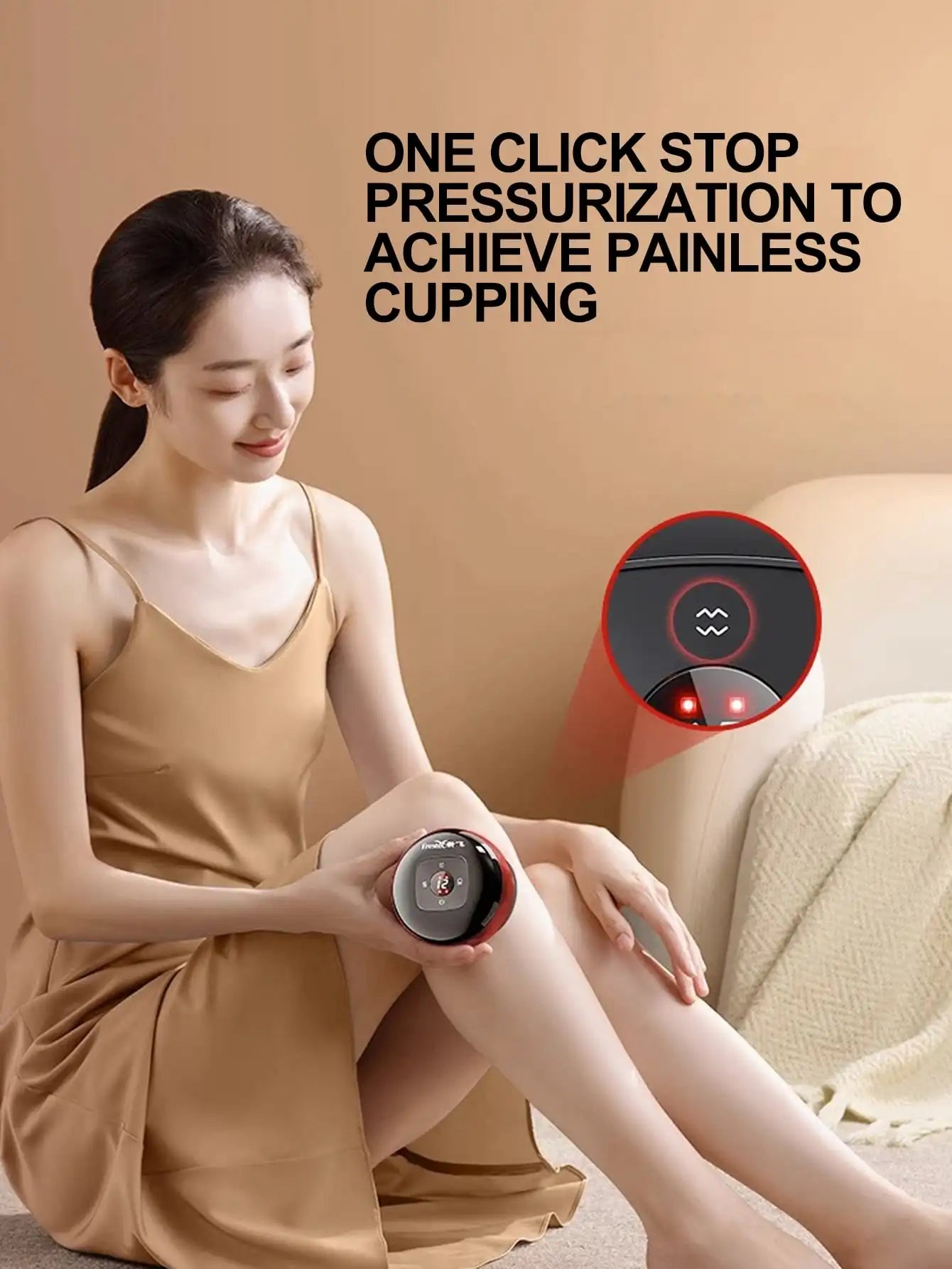Kindred Lift Smart Cupping Massager — Heat, Suction & Red Light Therapy