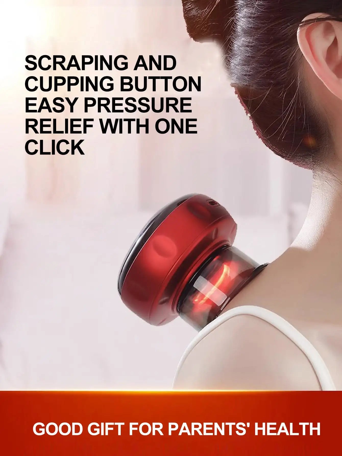 Kindred Lift Smart Cupping Massager — Heat, Suction & Red Light Therapy